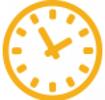 orange clock